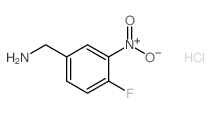 (4-氟-3-硝基苯基)甲胺盐酸盐结构式