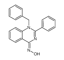 1-benzyl-2-phenyl-4(1H)-quinazolone oxime结构式