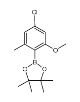 2-(4-Chloro-2-Methoxy-6-Methyl-Phenyl)-4,4,5,5-Tetramethyl-[1,3,2]Dioxaborolane Structure