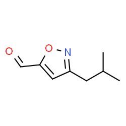 5-Isoxazolecarboxaldehyde, 3-(2-methylpropyl)- (9CI) structure