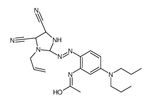 N-(2-(1-allyl-4,5-dicyanoimidazol-2-ylazo)-5-(dipropylamino)phenyl)-acetamide结构式