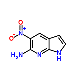 5-Nitro-1H-pyrrolo[2,3-b]pyridin-6-amine Structure