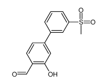 2-hydroxy-4-(3-methylsulfonylphenyl)benzaldehyde结构式