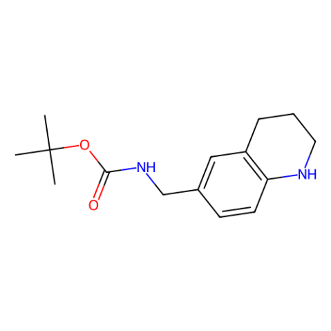 tert-butyl N-(1,2,3,4-tetrahydroquinolin-6-ylmethyl)carbamate结构式