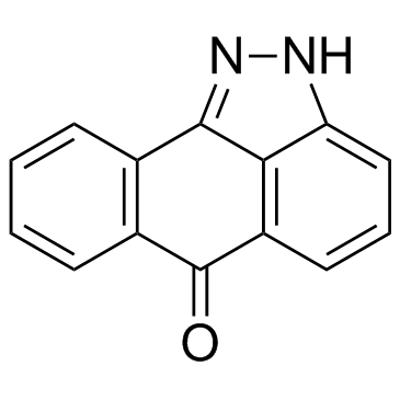 Pyrazolanthrone (SP600125) structure