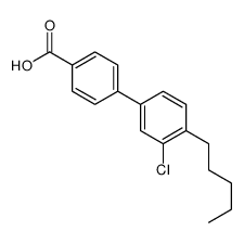 4-(3-chloro-4-pentylphenyl)benzoic acid Structure