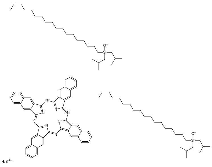 bis(di-isobutyloctadecylsiloxy)silicon 2,3-naphthalocyanine structure