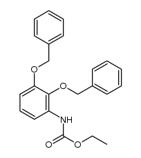 ethyl 2,3-bis(benzyloxy)phenylcarbamate结构式