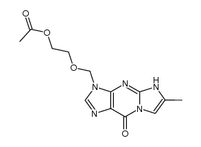 3-[(2-acetoxyethoxy)methyl]-6-methyl-3,9-dihydro-5H-imidazo[1,2-a]purin-9-one结构式