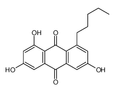 1,3,6-trihydroxy-8-n-pentylanthraquinone structure