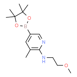N-(2-Methoxyethyl)-3-Methyl-5-(4,4,5,5-tetramethyl-1,3,2-dioxaborolan-2-yl)pyridin-2-amine Structure
