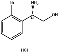 (S)-2-Amino-2-(2-bromophenyl)ethanol hydrochloride structure