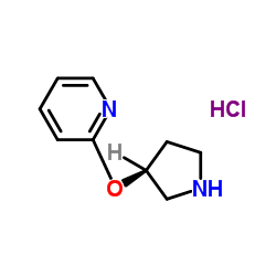 (S)-2-(吡咯烷-3-基氧基)吡啶盐酸盐结构式