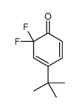 4-tert-butyl-6,6-difluorocyclohexa-2,4-dien-1-one结构式