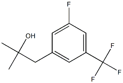 1-[3-fluoro-5-(trifluoromethyl)phenyl]-2-methylpropan-2-ol结构式