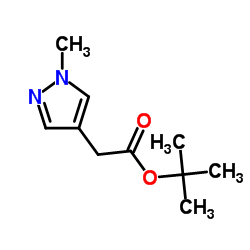 tert-Butyl 2-(1-methyl-1H-pyrazol-4-yl)acetate结构式