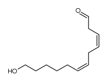 (3Z,6Z)-12-Hydroxydodeca-3,6-dienal结构式