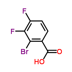 2-Bromo-3,4-difluorobenzoic acid Structure