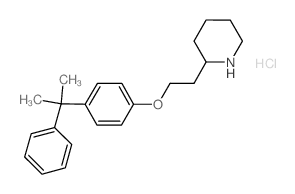 2-{2-[4-(1-Methyl-1-phenylethyl)phenoxy]-ethyl}piperidine hydrochloride Structure