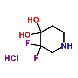 3,3-Difluoropiperidine-4,4-diol hydrochloride picture