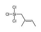 Trichloro(2-methyl-2-butenyl)silane结构式