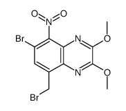 7-bromo-5-bromomethyl-2,3-dimethoxy-8-nitro-quinoxaline Structure