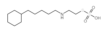 Thiosulfuric acid,S-[2-[(5-cyclohexylpentyl)amino]ethyl] ester Structure