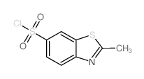 2-METHYL-1,3-BENZOTHIAZOLE-6-SULPHONYL CHLORIDE 95+ Structure