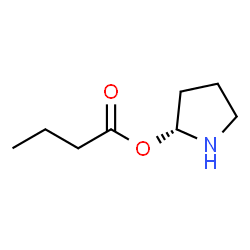 Butanoic acid, (2R)-2-pyrrolidinyl ester (9CI)结构式