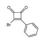 3-bromo-4-phenylcyclobut-3-ene-1,2-dione Structure