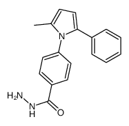 4-(2-methyl-5-phenylpyrrol-1-yl)benzohydrazide Structure