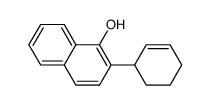 2-(cyclohex-2-enyl)naphthalen-1-ol结构式