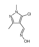 5-chloro-1,3-dimethyl-1H-pyrazole-4-carbaldehyde oxime结构式