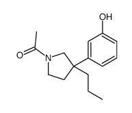 1-[3-(3-hydroxyphenyl)-3-propylpyrrolidin-1-yl]ethanone Structure