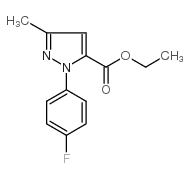 1-(4-氟苯基)-3-甲基-1H-吡唑-5-羧酸乙酯结构式