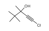 1-chloro-3,4,4-trimethyl-pent-1-yn-3-ol结构式