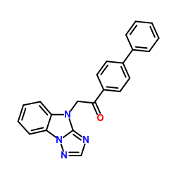 1-(4-Biphenylyl)-2-(4H-[1,2,4]triazolo[1,5-a]benzimidazol-4-yl)ethanone Structure