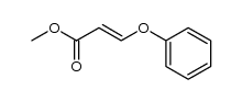 methyl (E)-3-phenoxy-2-propenoate Structure