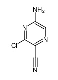 5-amino-3-chloropyrazine-2-carbonitrile structure