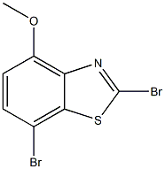 2,7-二溴-4-甲氧基苯并噻唑结构式
