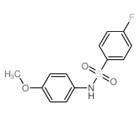 Benzenesulfonamide,4-fluoro-N-(4-methoxyphenyl)- structure