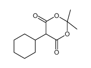 5-CYCLOHEXYL-2,2-DIMETHYL-[1,3]DIOXANE-4,6-DIONE结构式