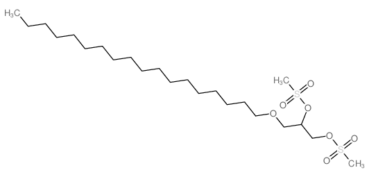 1-[2,3-bis(methylsulfonyloxy)propoxy]octadecane structure