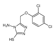 4-amino-3-[(2,4-dichlorophenoxy)methyl]-1H-1,2,4-triazole-5-thione Structure