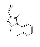 1-(2-Ethylphenyl)-2,5-dimethyl-1H-pyrrole-3-carbaldehyde structure