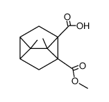 (1a1R,1bR,2aS,2a1R)-1b-(methoxycarbonyl)-1a1,2a1-dimethylhexahydrodicyclopropa[cd,gh]pentalene-1a(1H)-carboxylic acid Structure