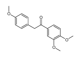 1-(3,4-dimethoxyphenyl)-2-(4-methoxyphenyl)ethanone结构式