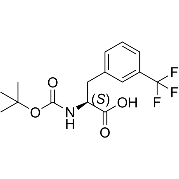 (S)-3-((TERT-BUTOXYCARBONYL)AMINO)-3-(3-(TRIFLUOROMETHYL)PHENYL)PROPANOIC ACID Structure