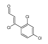 3-chloro-3-(2,4-dichlorophenyl)prop-2-enal Structure