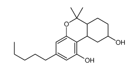 6,6-dimethyl-3-pentyl-6a,7,8,9,10,10a-hexahydrobenzo[c]chromene-1,9-diol Structure